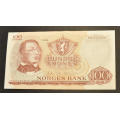 100 kr. 1968 H  * Kv. 0/01  * Katv. kr. 770 ** - Bilder er sedellen du fr. Vurder ogs fra bilder. / Tore Rimstad: kr.  105,-