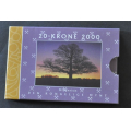 20 kr. 2000. Millenium. Brilliant kv. * Katv. kr. 140 - Bilder er likt med auksjon. Feilfrie sett. Brilliant kvalitet vil si en helt feilfri mynt. IKKE SALR. / Tore Rimstad: kr.  70,-