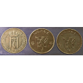 -1- Lott 3 stk. 5 rer 1919, -42 & -44, VK - Kv. 1/1+, 01 litt korr. & 01+. / Numisma Mynthandel A/S: kr.  101,-