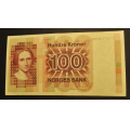 100 kr. 1977 H B * Erst. kv. 01 * katv. 670 - Bilder er sedellen du fr. Vurder ogs fra bilder. / Tore Rimstad: kr.  105,-