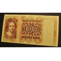 100 kr. 1977 H F * Kv. 0/01 * Katv. kr. 1070 ** - Bilder er sedellen du fr. Vurder ogs fra bilder. / Tore Rimstad: kr.  111,-