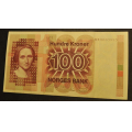 100 kr. 1977 H M * Erst. kv. 01 * katv. 670 - Bilder er sedellen du fr. Vurder ogs fra bilder. / Tore Rimstad: kr.  111,-
