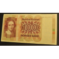 100 kr. 1977 H P * Erst. kv. 01 * katv. 670 - Bilder er sedellen du fr. Vurder ogs fra bilder. / Tore Rimstad: kr.  111,-