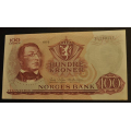 100 kr. 1970 Z Erst. 1. mill. Kv. 01 * Katv. kr. 1600 - Bilder er sedellen du fr. Vurder ogs fra bilder. / Tore Rimstad: kr.  210,-