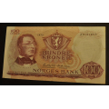 100 kr. 1973 Z Erst. 0. mill. Kv. 01 * Katv. kr. 1600 - Bilder er sedellen du fr. Vurder ogs fra bilder. / Tore Rimstad: kr.  315,-