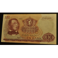 100 kr. 1976 Z Erst. 0. mill. Kv. 1+ * Katv. kr. 1100 - Bilder er sedellen du fr. liten rift i vre kant.(3mm) Vurder og by fra bilder. / Tore Rimstad: kr.  3,-