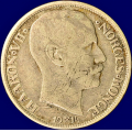 -5- 1 krone 1914, kv. 1 - NM19. Oppripet. / Numisma Mynthandel A/S: kr.  100,-