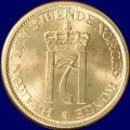-18- 1 krone 1951, type 2, kv. 0 - NM36. / Numisma Mynthandel A/S: kr.  150,-