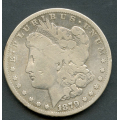-1- 1 dollar 1879 S, kv. 1/1- , renset. / Numisma Mynthandel A/S: kr.  171,-