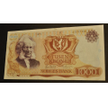 1000 kr. 1975 A ** Kv. 1+ ** Katv. kr. 3200 ** - Bilder er sedellen du fr. God stivhet.Vurder ogs fra bilder. IKKE SALR. / Tore Rimstad: kr.  1800,-