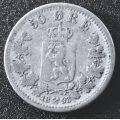 50 re 1893 * Kv. 1  * Katv. kr. 700 * Handler kat* - Bilder er mynten du fr. Vurder ogs fra bilder. / Tore Rimstad: kr.  2,-