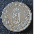 50 re 1896 Kv. god 1+  * Katv kr. 1200  +++ ** - Bilder er mynten du fr. Meget pen mynt.  Vurder ogs fra bilder. / Tore Rimstad: kr.  210,-