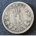 1 kr. 1885 * Kv. 1/1- * Katv. kr.1500* God rgang - Bilder er mynten du fr. Vurder ogs fra bilder. / Tore Rimstad: kr.  126,-
