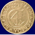 -5- 2 mark 1645, kv. 1/1+ - NMD114, S37. Christian 4. / Numisma Mynthandel A/S: kr.  3000,-