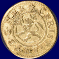 -19- 2 skilling 1670, kv. 1+ - NM127, NMD138, S30, H46. Christian 5.
Ex. OMG 7, lot 176. Ex. E.R. Gjertsen / Numisma Mynthandel A/S: kr.  1200,-