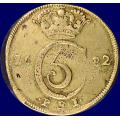 -23- 4 mark 1682, kv. 1+ - NM76, NMD87, S25Var. Christian 5. / Numisma Mynthandel A/S: kr.  5000,-