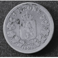 1 kr. 1889  *God  Kv. 1  * Katv. 1000 - Bilder er mynten du fr.Fl. revers.Renset. Vurder ogs fra bilder. / Tore Rimstad: kr.  1,-