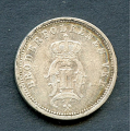 -1- 25 re 1876, kv. 1/1- / Numisma Mynthandel A/S: kr.  17,-