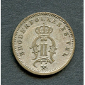 -4- 10 re 1875, kv. 1, riss / Numisma Mynthandel A/S: kr.  53,-
