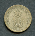 -5- 10 re 1875 (2), kv. 1/1- / Numisma Mynthandel A/S: kr.  1,-
