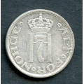 -22- 10 re 1909, kv. 1+, pusseriper. / Numisma Mynthandel A/S: kr.  1,-