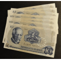 10 kr. 1974 AS * Kv. 0 *Nr. rekkeflge. Katv. kr.150* - Bilder er sedlene. Kv. 0 * Pris KJP N er en (1) sedell. Ved kjp av flere er de i nr. rekkeflge. Du velger antall. IKKE SALR. / Tore Rimstad: kr.  85,-