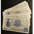 10 kr. 1979  B B * Kv. 0 Nr. rekkf. katv. kr. 80 - Bilder er sedlene. Pris KJP N er en (1) sedell. Ved kjp av flere er de i nr. rekkeflge. Hele 20 sedler i nr. rekkeflge dette. Du velger antall. IKKE SALR. / Tore Rimstad: NOK  50,-