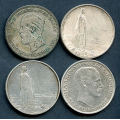 -24- Lot 4 stk 2 kr(4), VK - By etter bilder. 1890 med mange skjemmende hakk advers. / Numisma Mynthandel A/S: kr.  47,-