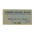 -20- Torbjrn Egeland, na-Sira, 0,30 kr (4), kv. 1+/01 - Blgr. Graffiti. Pantemerke / Numisma Mynthandel A/S: kr.  24,-