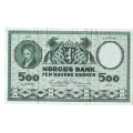 -5- 500 kr 1971 A, kv.1/1-, liten rift oppe og nede. / Numisma Mynthandel A/S: kr.  2,-