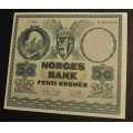 50 kr. 1960 D  * Kv. 1+ * Katv. kr. 1300 ** - Bilder er sedellen du fr. Vurder ogs fra bilder. / Tore Rimstad: kr.  400,-