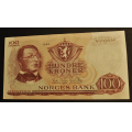 100 kr. 1963 A * Kv. 0/01  * Katv. kr. 850 ** - Bilder er sedellen du fr. Vurder ogs fra bilder. / Tore Rimstad: kr.  315,-