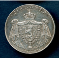 -47- 2 kr 1906(2), 1/1+, to hull p rand. - Renset. Lukefyller. / Numisma Mynthandel A/S: kr.  130,-