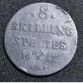 8 skilling 1/15 Specie 1817 * Kv.1 * Katv. kr. 1600 * - Bilder er mynten du fr. Vurder ogs fra bilder. / Tore Rimstad: kr.  5,-