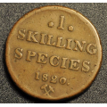 1 Skilling 1820 * Kv. 1+ * Katv. kr. 500 * - Bilder er myntene. Vurder ogs fra bilder. / Tore Rimstad: kr.  1,-