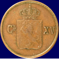 -6- 1/2 skilling 1863, kv. 1/1+, hakk - Ex. Auction.no (Numisma). / Numisma Mynthandel A/S: kr.  21,-