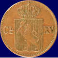 -8- 1/2 skilling 1867, kv. 1+/01 - Ex. Auction.no (Numisma). / Numisma Mynthandel A/S: kr.  52,-