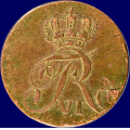 -14- 1 skilling 1809 ovaler, kv. 1/1+, blf. - Ex. Auction.no (Numisma). / Numisma Mynthandel A/S: kr.  58,-