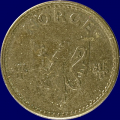 -34- 50 re 1941 zink, kv. 0/01, lakket. - NM269. Ex Rogaland Mynt. / Numisma Mynthandel A/S: kr.  1,-