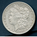 -12- USA, $1 1880 O, kv. 1/1+, renset. / Numisma Mynthandel A/S: NOK  1,-