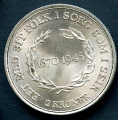 -20- Danmark 2 kr 1945, kv. 0, ubet fl. / Numisma Mynthandel A/S: NOK  1,-