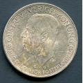 -25- Sverige 5 kr 1935, kv. 1+/01. - Litt misfarget. / Numisma Mynthandel A/S: NOK  1,-