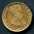 -32- Norge 10 kr 1910, kv. 1+, riper. - Ujevn farge, flekker p kant. Renset. / Numisma Mynthandel A/S: NOK  1410,-