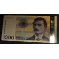 1000 kr. 2001 * Kv. 0 * Katv. kr. 1800 ** - Bilder er sedellen du får. Pen kv.0. IKKE SALÆR. / Tore Rimstad: kr.  1400,-