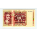 -36- 100 kroner 1977 QJ, kv.1+/01 - QJ0059805. Sort nummer / Numisma Mynthandel A/S: kr.  88,-