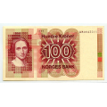 -53- 100 kroner 1977 QM, kv.1+/01 - QM0043211. Brunt nummer / Numisma Mynthandel A/S: kr.  90,-
