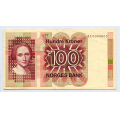 -58- 100 kroner 1977 HE, kv.1/1+ - HE0009863. Brunt nummer / Numisma Mynthandel A/S: kr.  212,-
