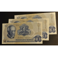 10 kr. 1974 Litra AV, AW og AX* Kv. 0 til 0/01 - Bilder er sedlene du fr. Vurder fra bilder. Estimert verdi ca. kr. 370 ** / Tore Rimstad: NOK  30,-