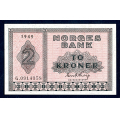-10- 2 kr 1949G(2), kv. 01+ / Numisma Mynthandel A/S: kr.  350,-