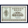 -17- 1 kr 1949 M(4), kv. 0- - M7401395 / Numisma Mynthandel A/S: kr.  250,-
